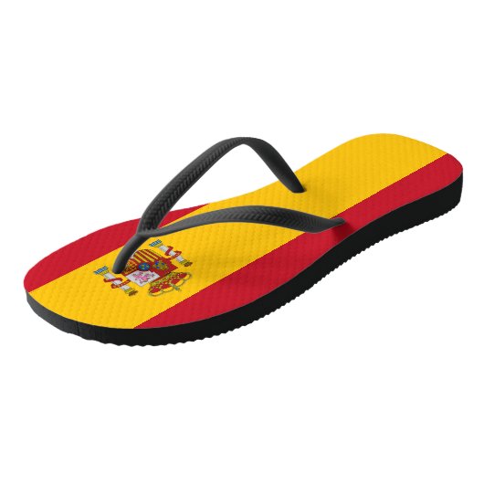 Spaanse vlag teenslippers (Schuin)