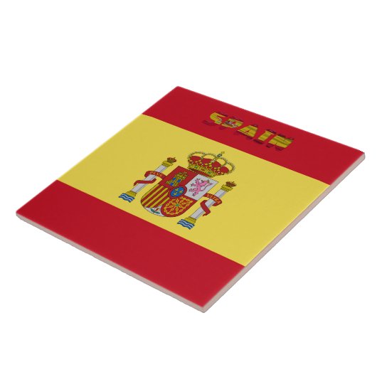 Spaanse vlag tegeltje (Zijkant)