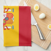 Spaanse vlag theedoek (Quarter Fold)