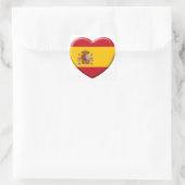 Spaanse vlag vierkante sticker (Tas)