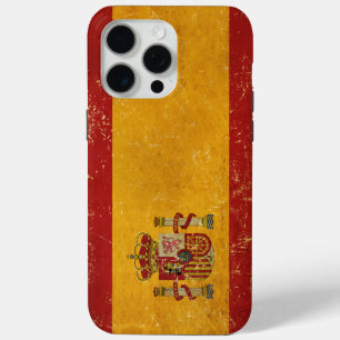Spaanse Vlag Vintage Grunge iPhone 15 Pro Max Hoesje