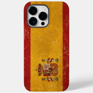 Spaanse Vlag Vintage Grunge Case-Mate iPhone 14 Pro Max Hoesje