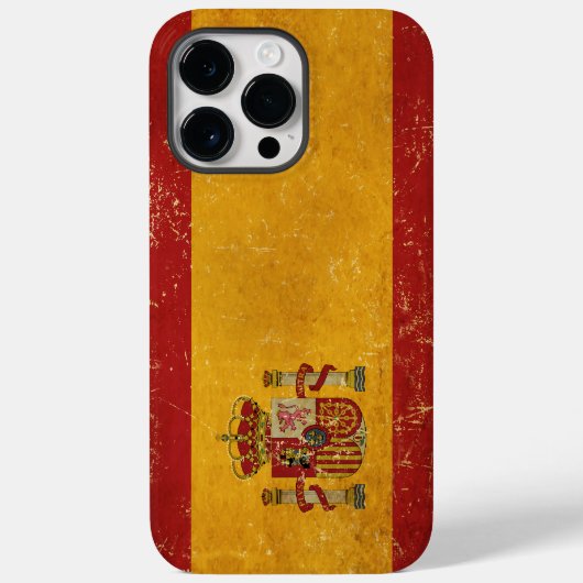 Spaanse Vlag Vintage Grunge Case-Mate iPhone Case (Achterkant)