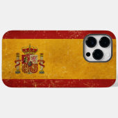 Spaanse Vlag Vintage Grunge Case-Mate iPhone Case (Achterkant (horizontaal))