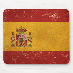 Spaanse vlag vintage grunge ontwerp muismat