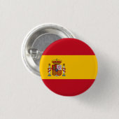 Spaanse vlag, vlag van Spanje Ronde Button 3,2 Cm (Voorkant /achterkant)