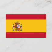 Spaanse vlag, vlag van Spanje Visitekaartje (Voorkant)