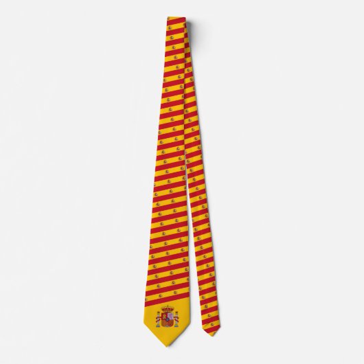 Spaanse vlag & wapen, Vlag van Spanje Stropdas (Voorkant)