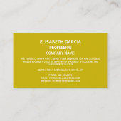 Spaanse vlag & wapen, Vlag van Spanje Visitekaartje (Achterkant)