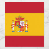 Spaanse vlag wijn etiket (Enkel label)