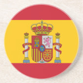 Spaanse vlag zandsteen onderzetter (Voorkant)