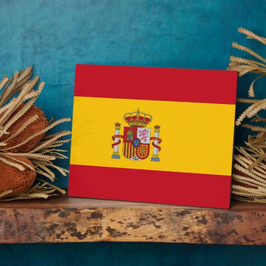 Spaanse vlaggenPlaque Fotoplaat (Zijkant)