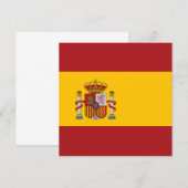 Spaanse vlaggenuitnodiging kaart (Voorkant / Achterkant)