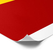 Spaanse vlagkwaliteit poster (Hoek)