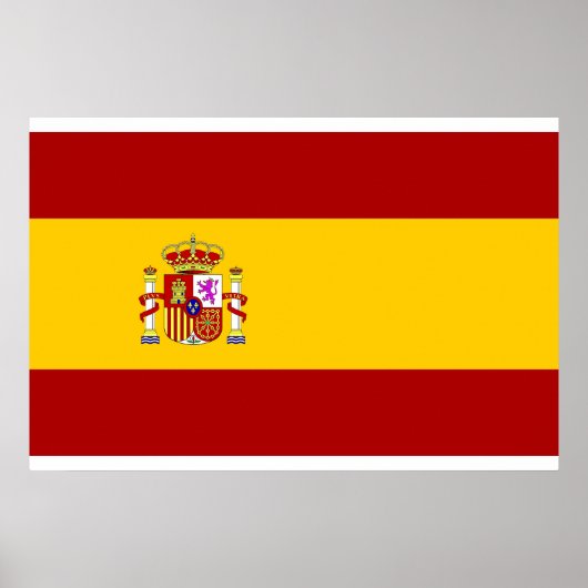 Spaanse vlagkwaliteit poster (Voorkant)