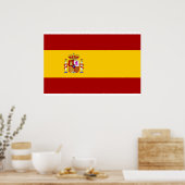 Spaanse vlagkwaliteit poster (Keuken)