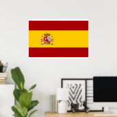 Spaanse vlagkwaliteit poster (Thuiskantoor)
