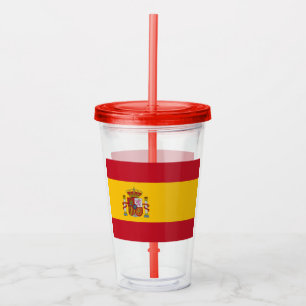Spaanse vlagtumoren acryl drinkbeker