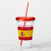 Spaanse vlagtumoren acryl drinkbeker (Achterkant)
