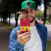 Spaanse Voetbal, aanpasbaar  Case-Mate iPhone Case