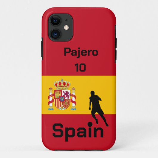 Spaanse Voetbal, aanpasbaar  Case-Mate iPhone Case (Achterkant)