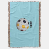 Spaanse voetbal  deken (Voorkant Verticaal)