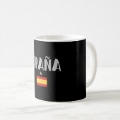 Spaanse Voetbal Fan T-shirt Vlag Koffiemok (Voorkant rechts)
