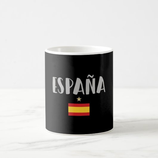 Spaanse Voetbal Fan T-shirt Vlag Koffiemok (Center)