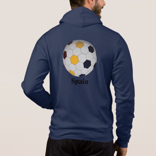 Spaanse voetbal hoodie (Achterkant)