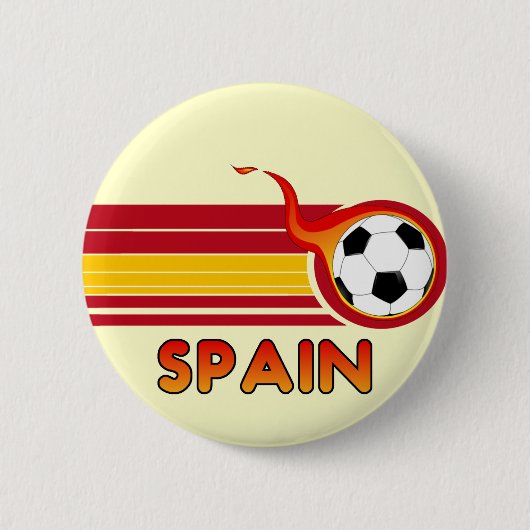 Spaanse Voetbal Knop Ronde Button 5,7 Cm (Voorkant)