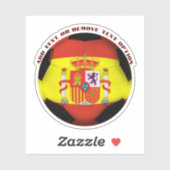 Spaanse Voetbal Sporten Sticker (Vel)
