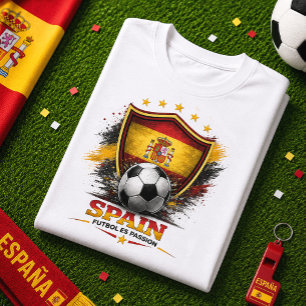 Spaanse Voetbalfan La Roja Voetbal WK Futbol T-shirt