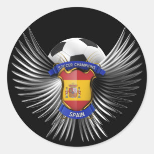 Spaanse voetbalkampioenen ronde sticker