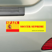 Spaanse voetbalopperste bumpersticker (Op auto)