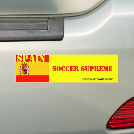 Spaanse voetbalopperste bumpersticker (Op auto)