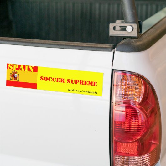 Spaanse voetbalopperste bumpersticker (Op Truck)