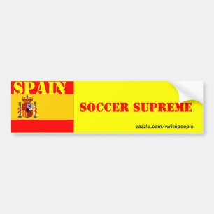 Spaanse voetbalopperste bumpersticker
