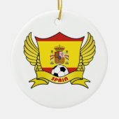 Spaanse voetbalornament keramisch ornament (Voorkant)