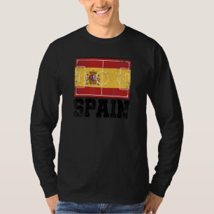 Spaanse Voetbalveld Land Vlag Espana Spaanse Trots T-shirt