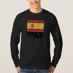 Spaanse Voetbalveld Land Vlag Espana Spaanse trots T-shirt