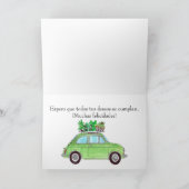 Spaanse vogelretro Fiat 500 Kaart (Binnen)