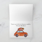 Spaanse vogelretro Fiat 500 Kaart (Binnen)