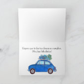 Spaanse vogelretro Fiat 500 Kaart (Binnen)