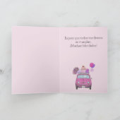 Spaanse vogelretro Fiat 500 Kaart (Binnen)