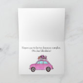 Spaanse vogelretro Fiat 500 Kaart (Binnen)