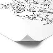 Spaanse volkskunst kitten kleurenpagina poster (Hoek)