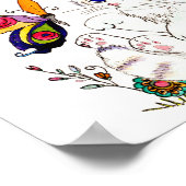 Spaanse volkskunst kitten poster (Hoek)