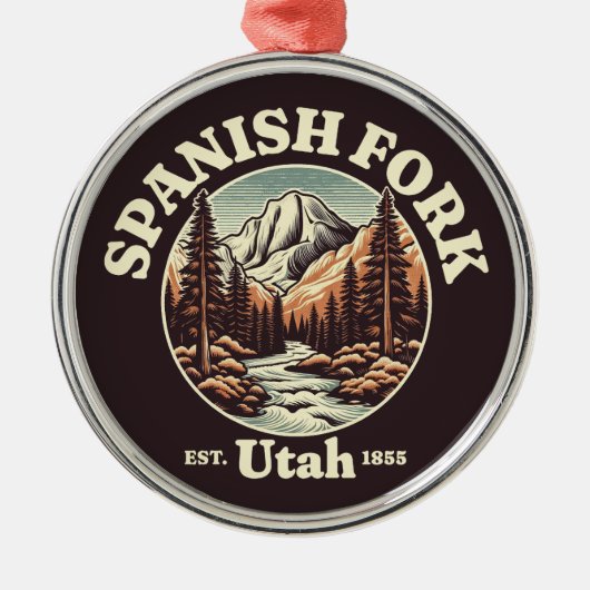 Spaanse vork, Utah Metalen Ornament (Voorkant)