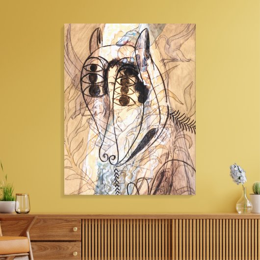 Spaanse vrouw | Francis Picabia | Canvas Afdruk (Insitu (Woonkamer))