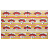 Spaanse waaier streep stof grote print (Yard (91,4 cm))